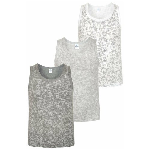 фото Майка для мальчика baykar, (3шт/уп), цвет (белый, серый, темно-серый), размер 146-152(5)