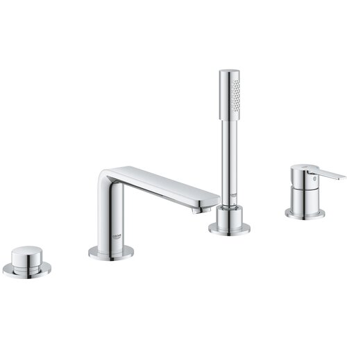 Смеситель для ванны GROHE Lineare New на 4 отверстия с душевым гарнитуром, хром (19577001)