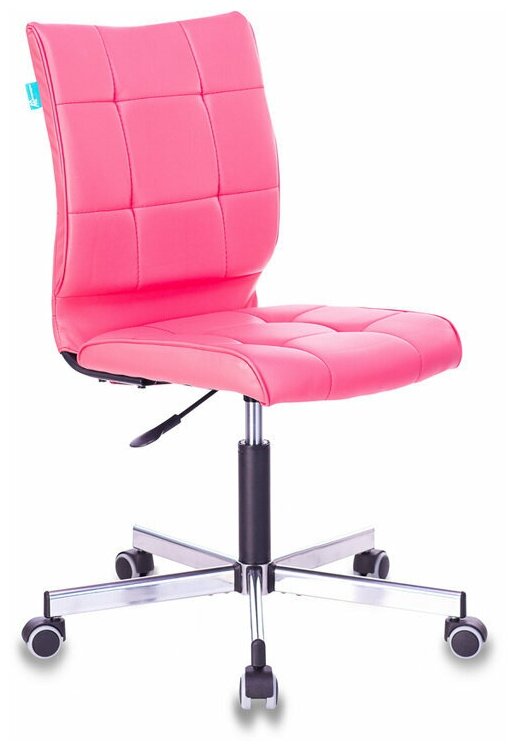 Кресло компьютерное CH-330M розовый, экокожа / Кресло для офиса, детской комнаты, для школьника, ребенка