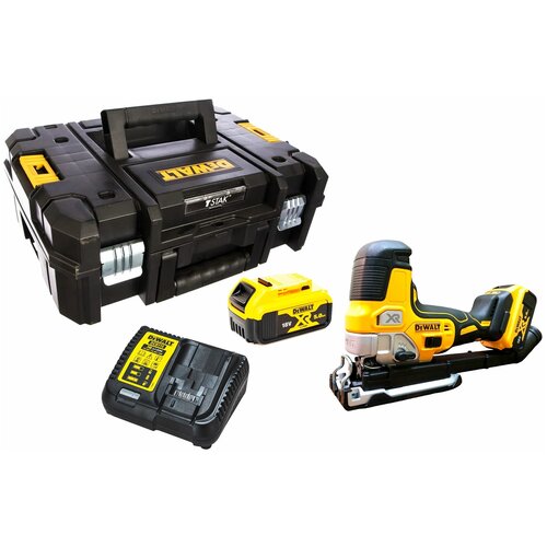 Аккумуляторный бесщеточный лобзик DeWALT DCS335P2 в кейсе, с 2 аккум и ЗУ