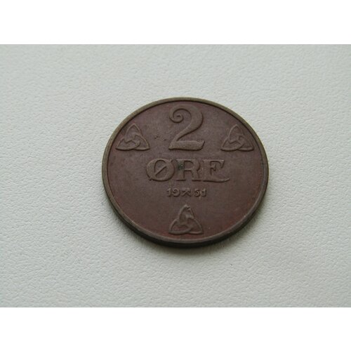 Монета. Норвегия. 2 эре 1951