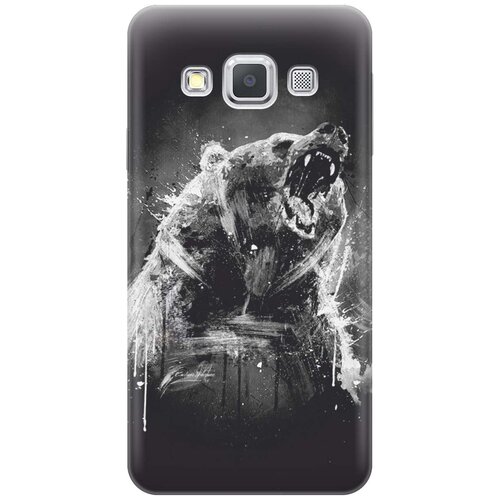 фото Cиликоновый чехол на samsung galaxy a3 / самсунг а3 с принтом "разъяренный медведь" gosso