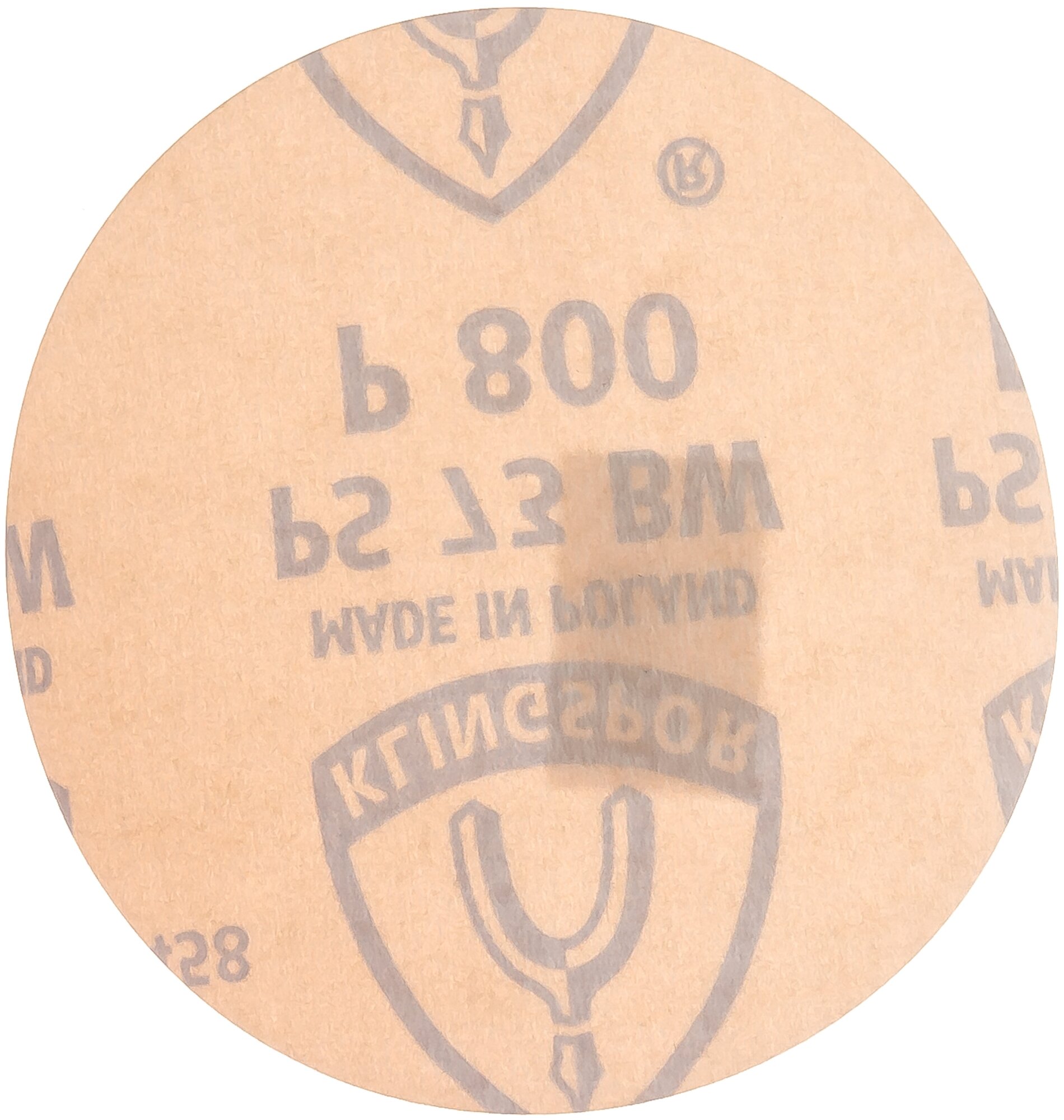 Круг шлифовальный на липучке для обработки красок лаков и шпаклевок (125 мм: Р800) KLINGSPOR 306613 15545109