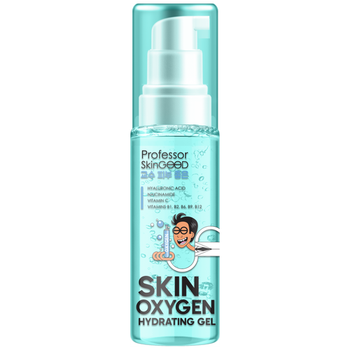 Ультралегкий увлажняющий гель для лица Professor SkinGOOD SKIN OXYGEN HYDRATING GEL с гиалуроновой кислотой и витаминами B и C, мгновенное насыщение кожи кислородом и аминокислотами, 50мл