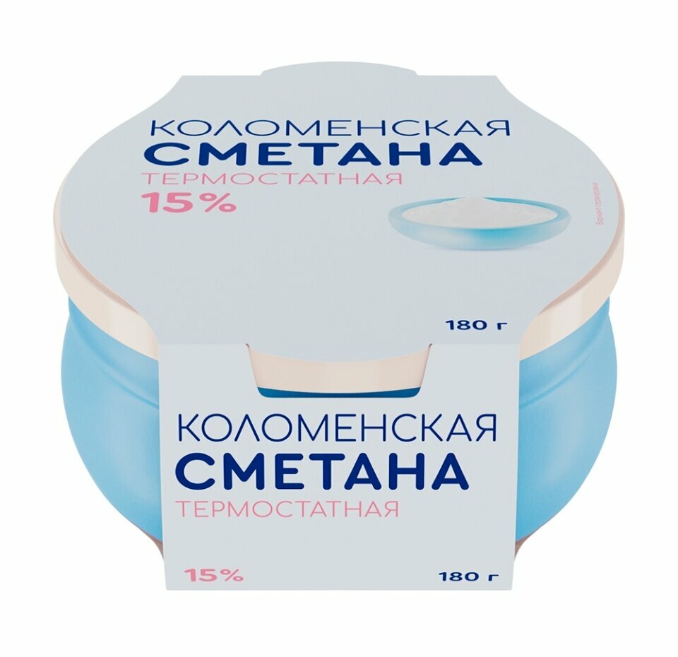 Сметана термостатная 15%, «Коломенский»