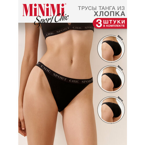 фото Трусы minimi, 3 шт., размер 48(l), черный