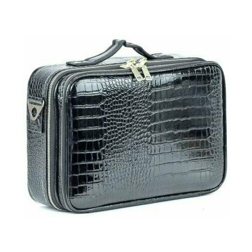 Бьюти-кейс Tartiso, 24х11х34 см, 2 шт., , черный