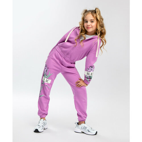 фото Толстовка button blue, размер 140, фиолетовый