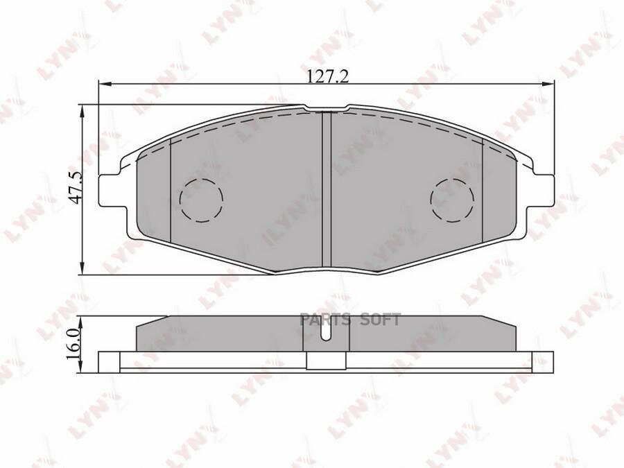 LYNXAUTO BD-1801 Колодки передние LYNXauto BD-1801