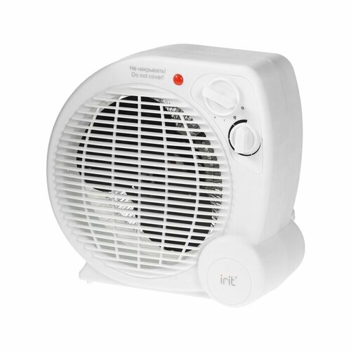 Тепловентилятор Irit IR-6008 спиральный напольный 2000 Вт 2 режима до 20 м2 белый комплект из 2 шт 378500₽