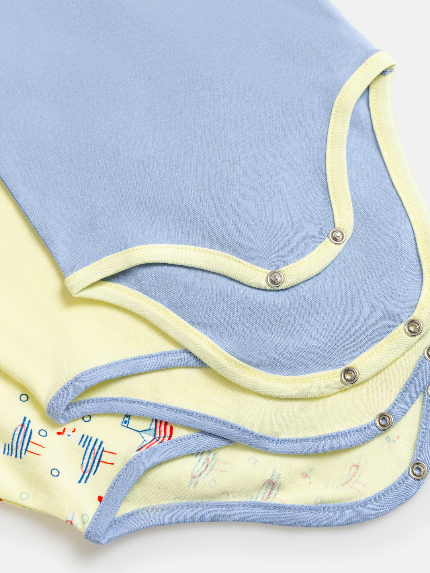 Боди Acoola, комплект из 3 шт., размер 92, ассорти — фото 1