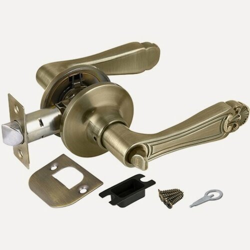 Изображение товара Ручка защелка Punto DK637 AB-BK (6037 AB-B ) (фик.) бронза