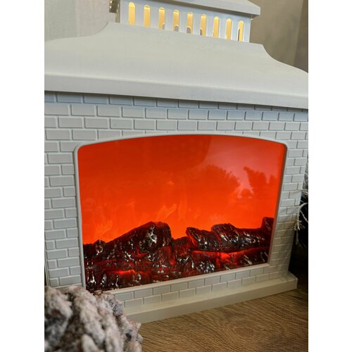 Камин декоративный/ Камин домик/подарок на новый год/3D светильник, Лава-лампа URMAN LED sp-24