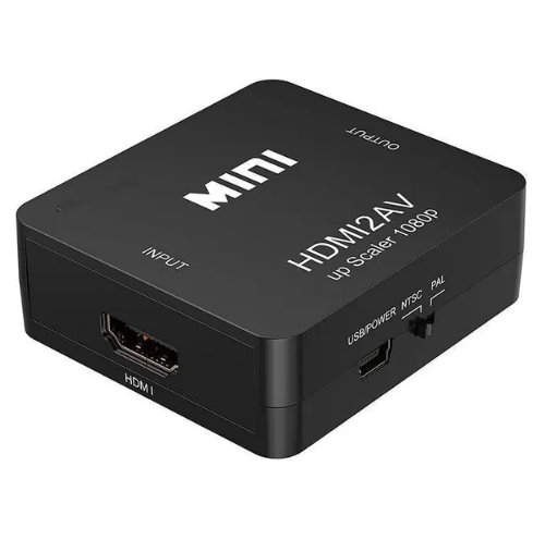 Конвертер HDMI2AV HDMI(F)-->RCA(F) чёрный