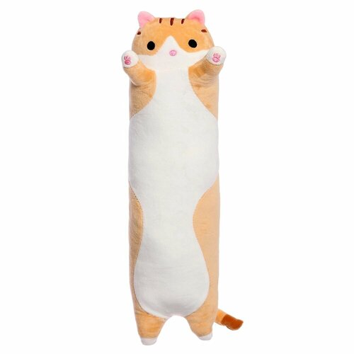 фото Подушка-игрушка кот батон рыжий 50 см maxitoys