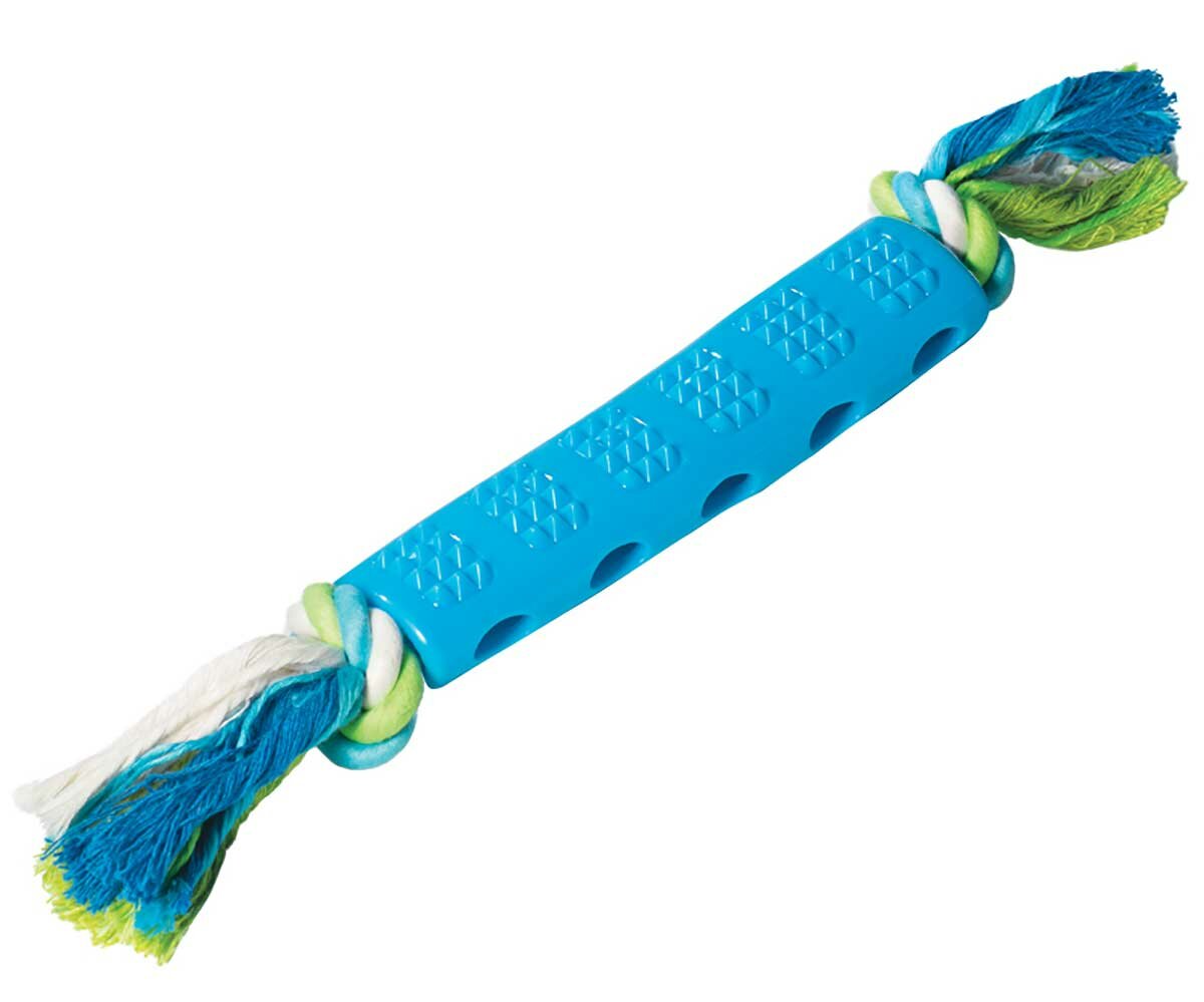 Игрушка для собак Triol палка шипованная с веревкой 18*35см термопластичной резины 12191151