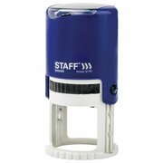 Staff Оснастка для круглой печати автоматическая STAFF Printer 9140, диаметр 40 мм, с крышкой, корпус синий