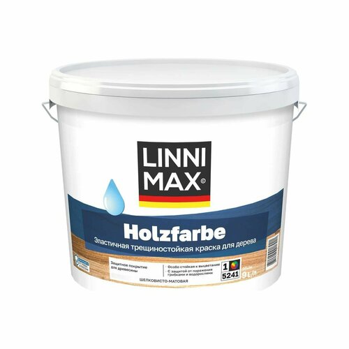 LINNIMAX CAPAROL HOLZSHUTZFARBE HOLZFARBE краска по дереву вод-дисп вннар шелк-мат база 1 125 л 13490₽