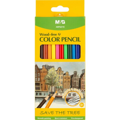 цветные карандаши для рисования ручная роспись начинающих нулевой основе учебник граффити карандашная книга для детей для взрослых цв Карандаши цветные M&G деревянные шестигранные, 12 цв в наборе