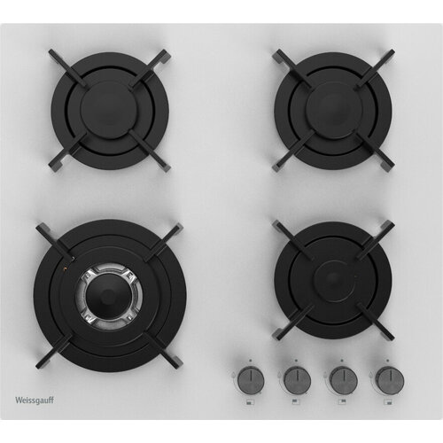 Варочная панель Weissgauff HGG 640 WGV WOK-конфорка 3 года гарантии автоматический электроподжиг Рукоятки Hi-Tech газ-контроль 1469000₽