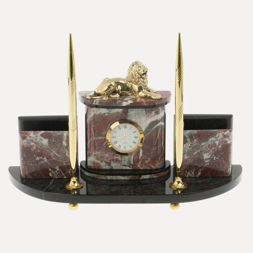 Изображение товара Письменный набор с визитницами "Лев" креноид 119693