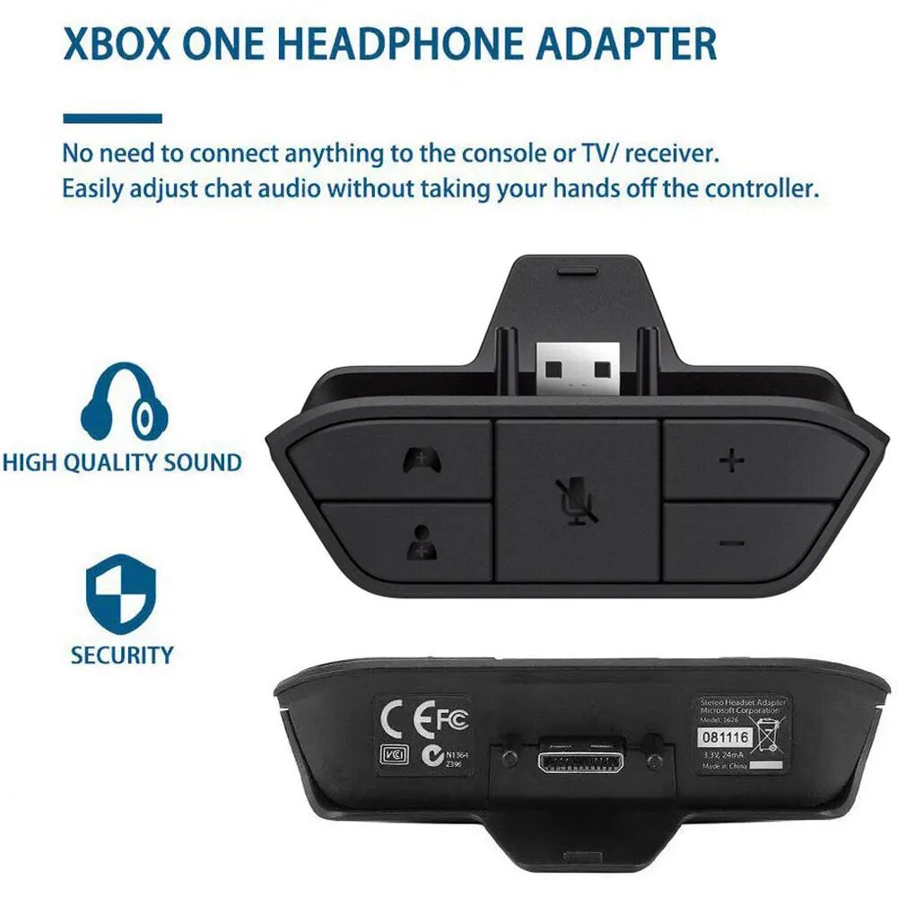 Xbox 1 headset adapter hotsell
