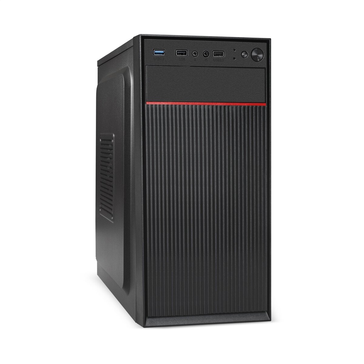 Корпус mATX Exegate EX292352RUS БП 350Вт, AAA350 с вент. 8см, 2*USB, USB3.0, аудио, черный - фото №1
