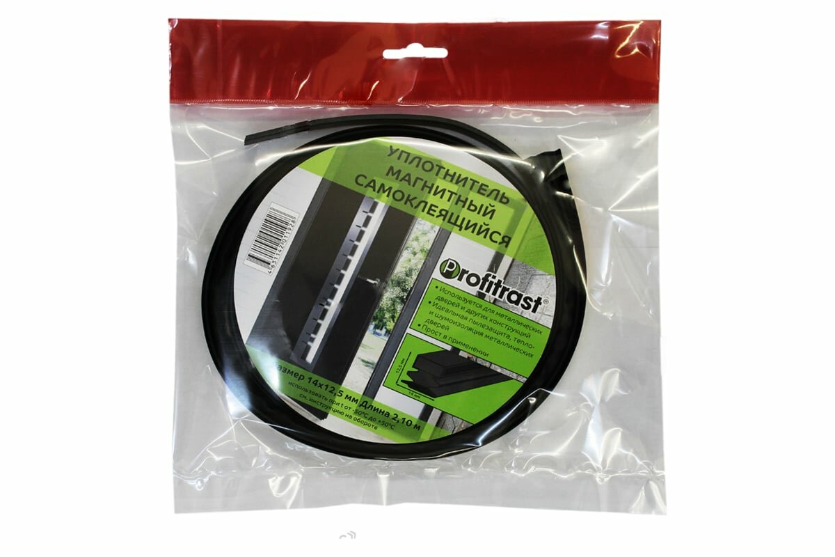 Резиновый уплотнитель на магнитной основе ООО «Торговый Дом «ТСМ» Profitrast 14x12.5 мм 2.1 м черный 0817032
