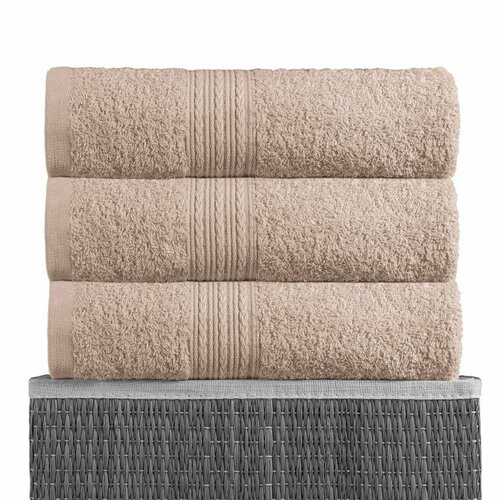 Полотенце BAYRAMALY -40х70-св-серый