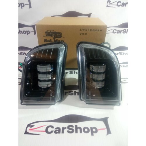 Светодиодные противотуманные фары 50Вт Chevrolet Lacetti / ПТФ Шевроле Лачетти 3 линзы