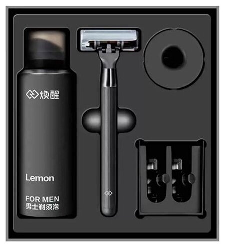 Картинки Xiaomi Набор для бритья Xiaomi Mijia Lemon Razor Mi H300-6, черный