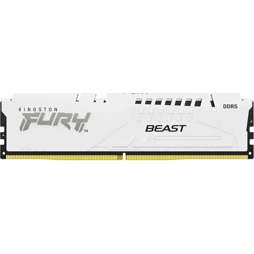 Оперативная память для компьютера Kingston Fury Beast White DIMM 16Gb DDR5 6000 MHz KF560C30BW-16 7970₽