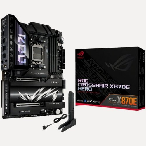 Изображение товара Материнская плата Asus ROG CROSSHAIR X870E HERO (AM5, ATX)