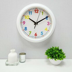 Часы настенные АлмазНН диаметр 32 см бесшумные с крупными цифрами А144