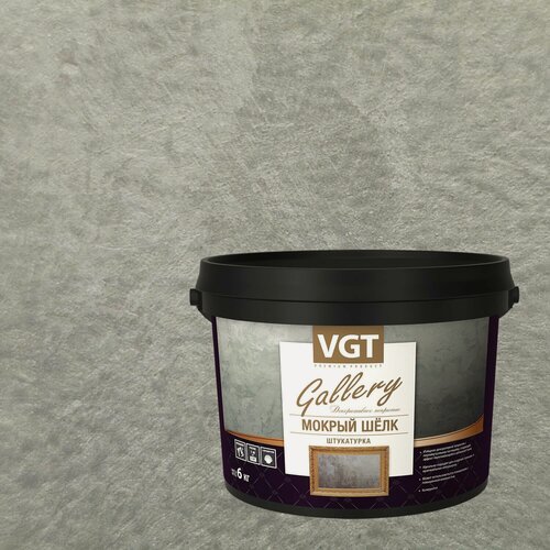 Изображение товара Штукатурка декоративная VGT Gallery Мокрый Шелк (6кг) 2312