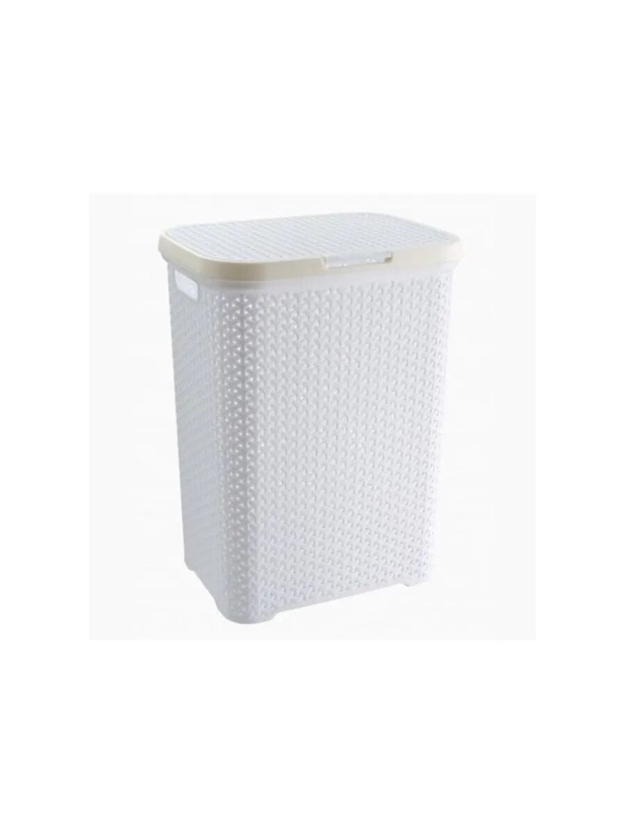 Корзина д/белья Fimako Ротанг 60л 43х336х55см пластик бел