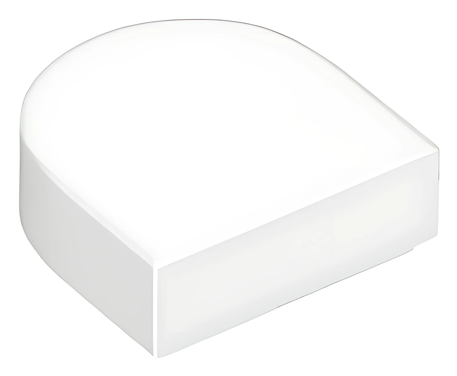 Деталь LEGO Lego Tile, Round 1 x 1 Half Circle Extended 24246 (6250591) White N
