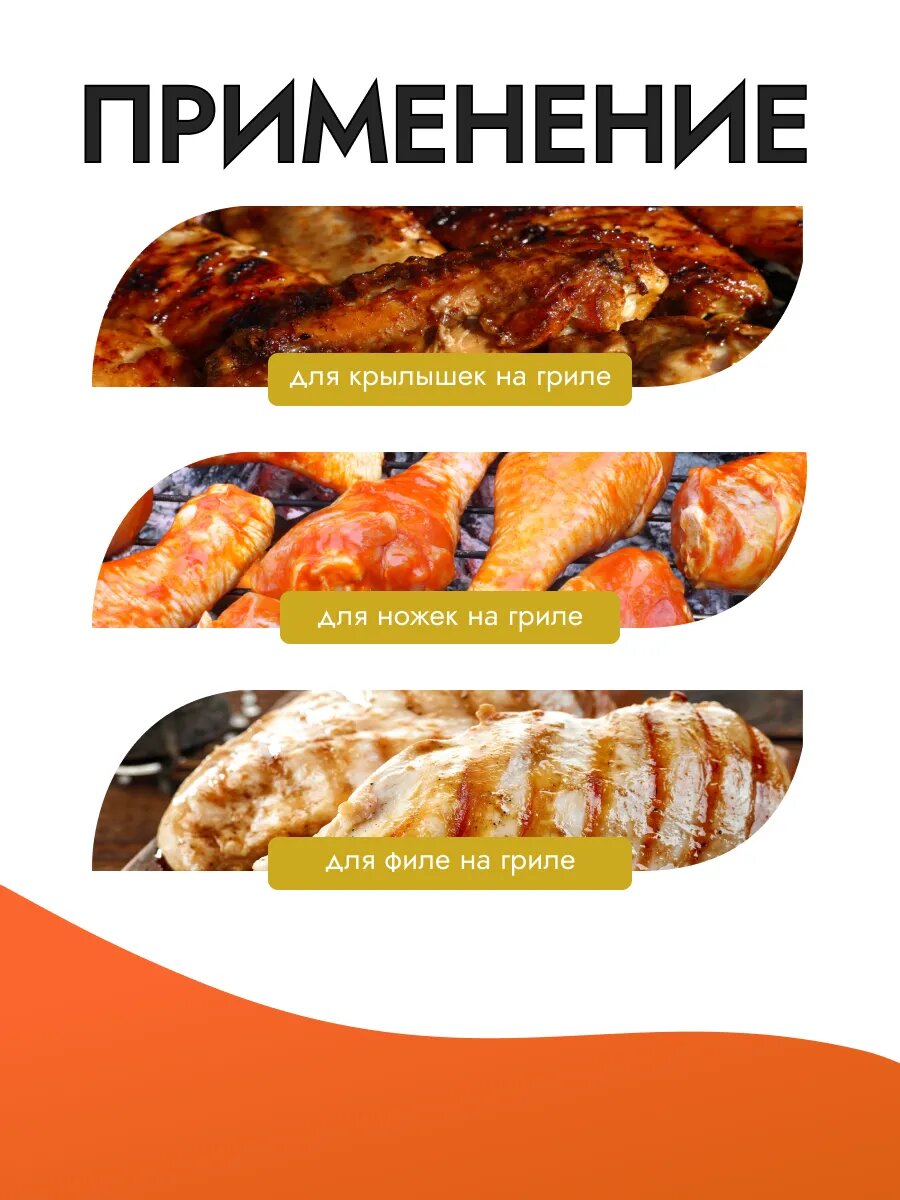 Приправа " Для куриных крылышек на гриле " 3 упаковки по 25гр, СЕМИСПЕЦИК — фото 1