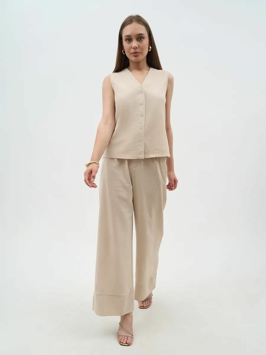 Комплект одежды Sami Fashion, размер M, бежевый