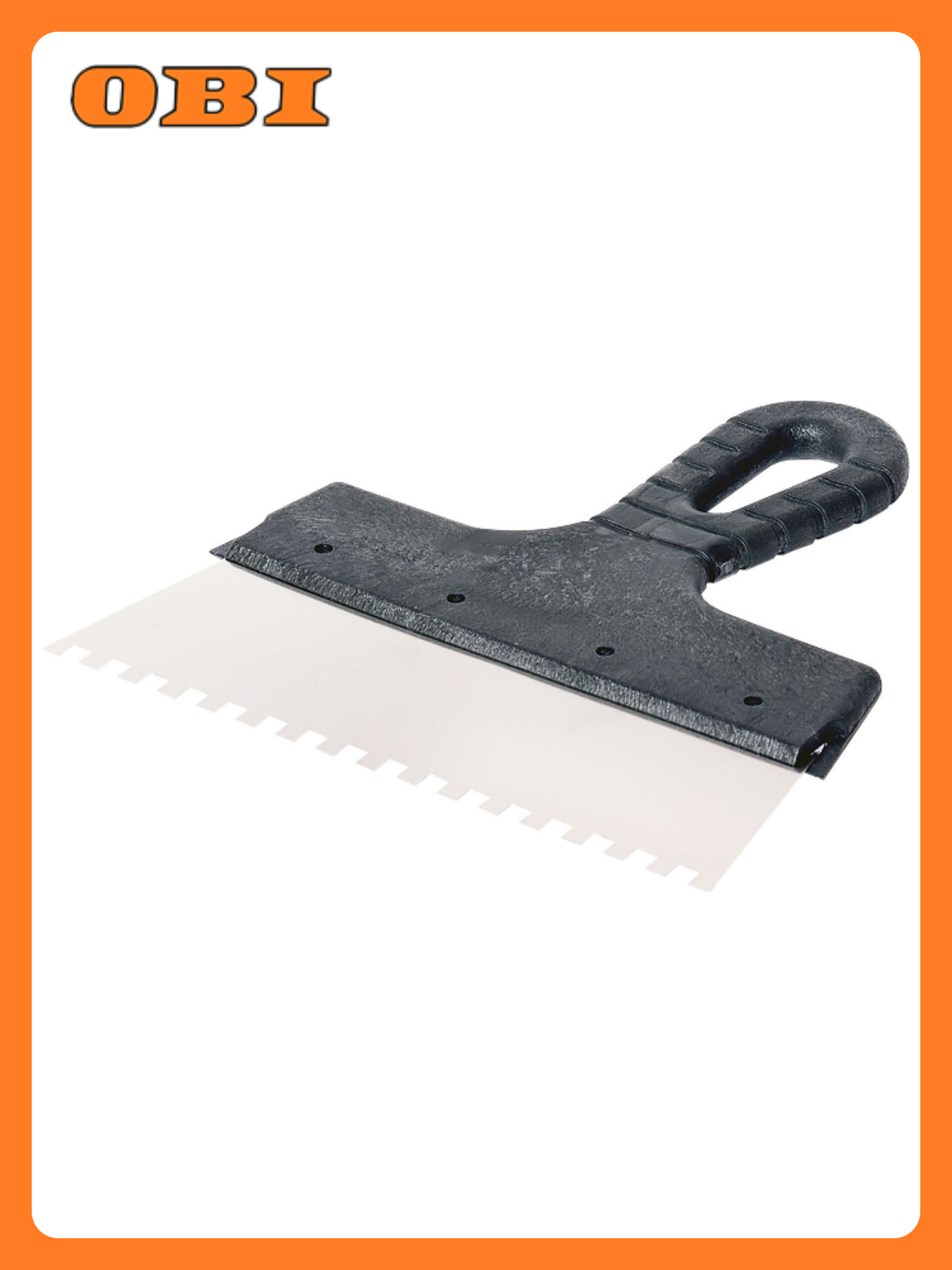 Шпатель фасадный ЗУБР интек нержавеющая сталь 200мм зуб 6x6мм