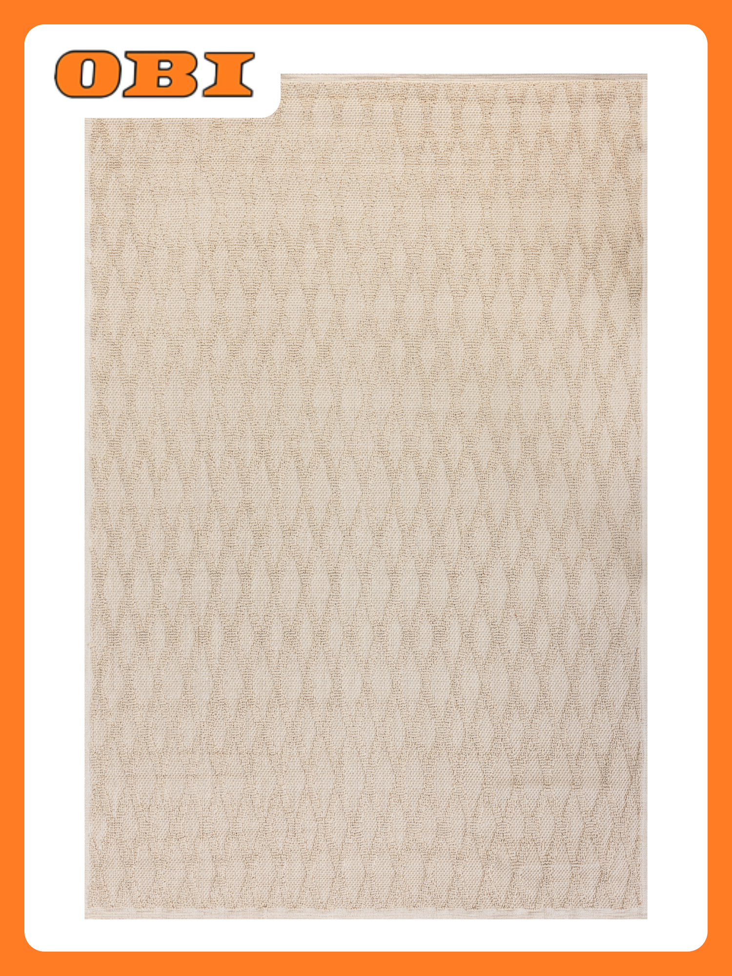 Ковер LOOMX LUPIN LP-044 хлопок прямоугольный бежевый 12х18 м