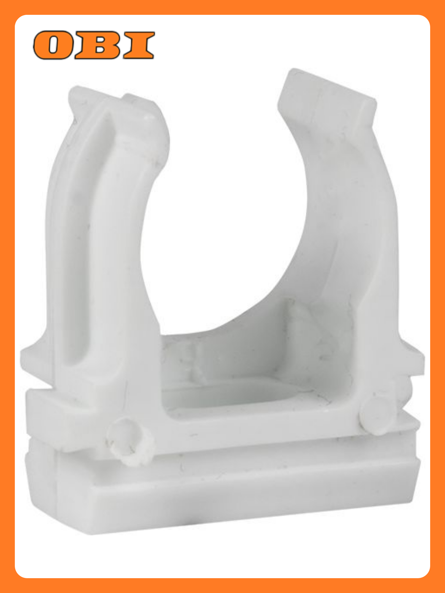 Крепеж-клипса d25 мм (10 шт) белая EKF-Plast