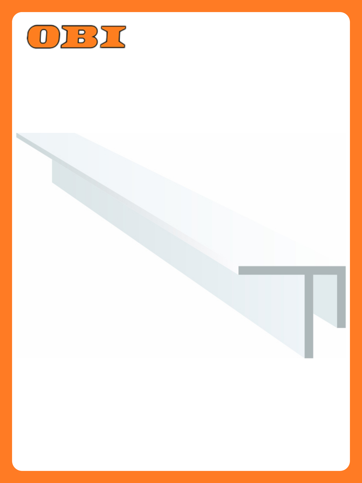 Профиль F-образный для ПВХ панелей 10мм Stella (50)