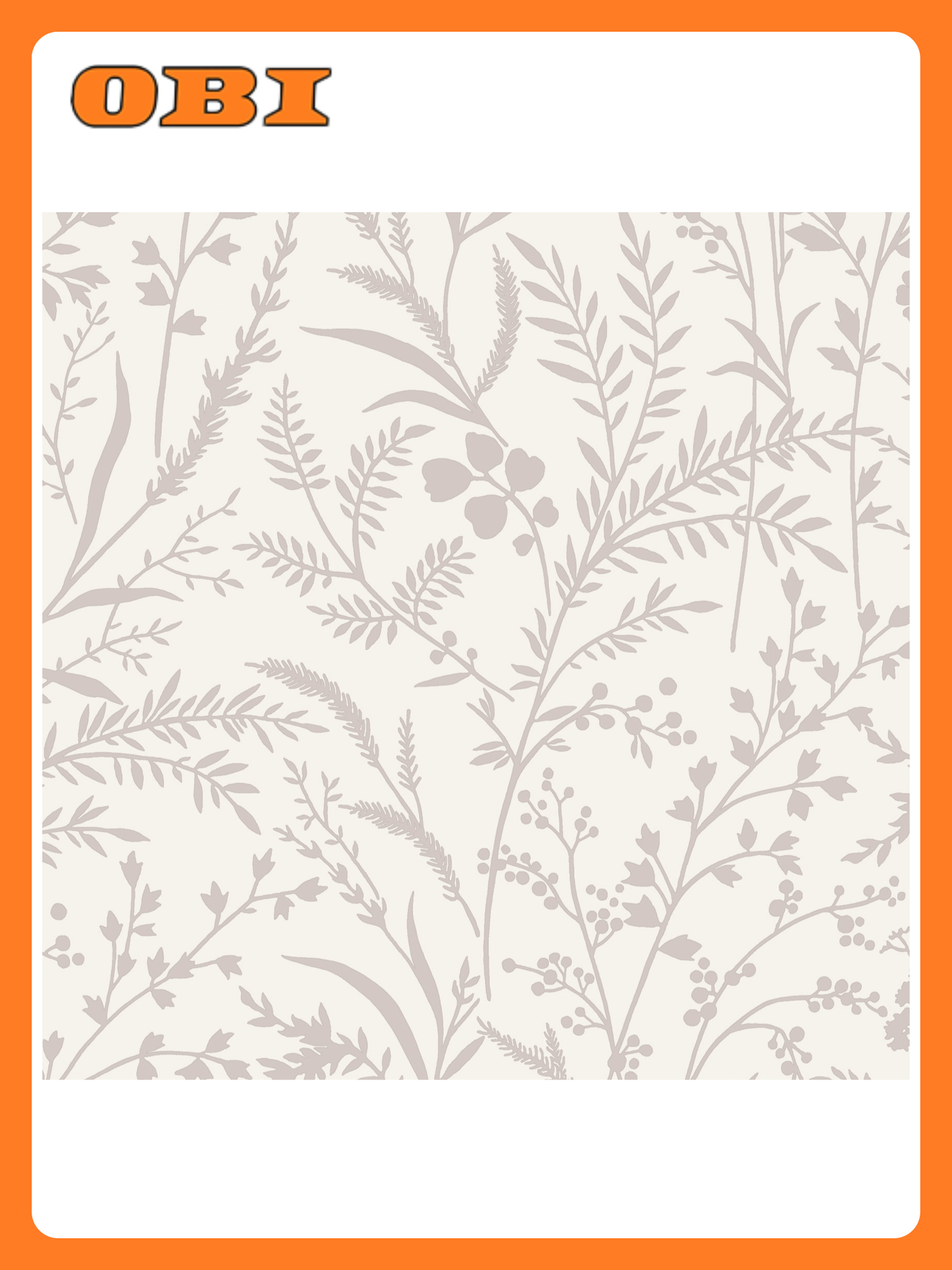 Виниловые обои WallSecret Herbal 8977-11 бежевые 106х1005 м