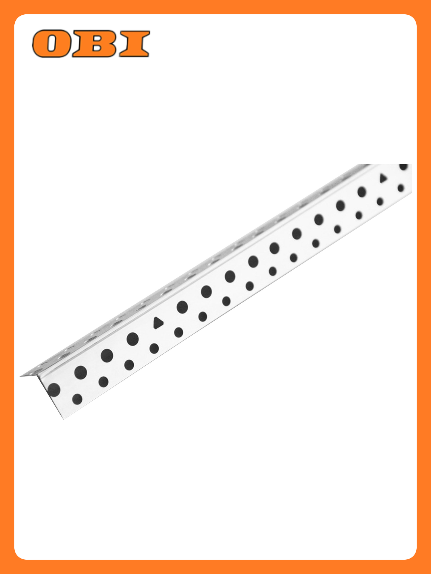 Профиль угловой Таврос оцинкованный перфорированный серебристый 3000x19x03мм