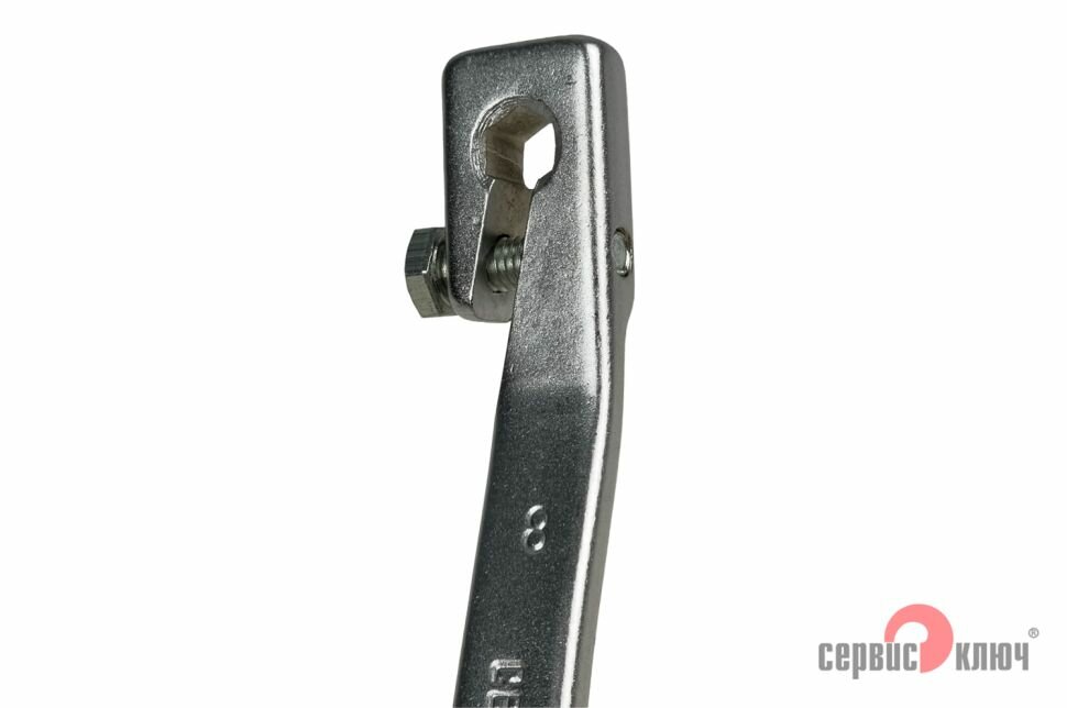 Ключ для прокачки тормозов, углеродистая сталь, 16 см, 8x10 мм, Сервис Ключ — фото 1