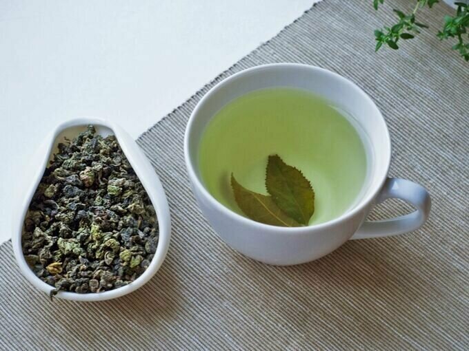 Молочный Улун настоящий Китайский, чай зеленый листовой рассыпной Оолонг улун - фотография № 3
