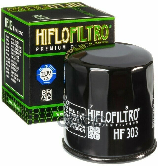 Фильтр Масляный Hiflofiltro Hf303 Hiflo filtro арт. HF303