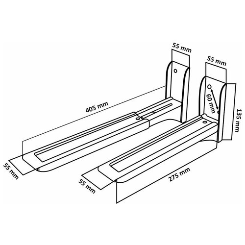 Кронштейны для микроволновок и аксессуары LE`STER LESTER LST-Silver 501.01 LESTER for microwave