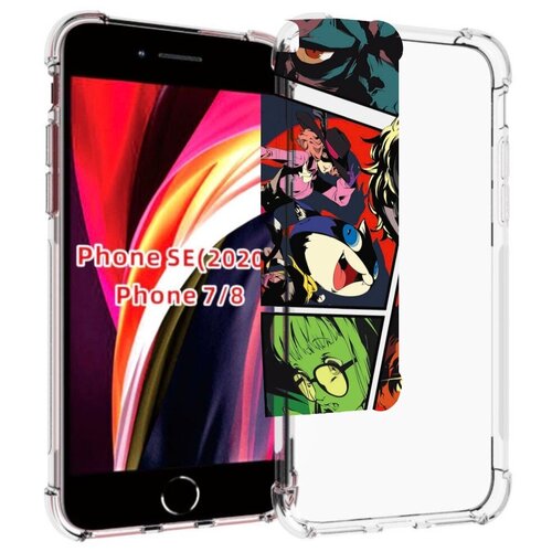 Чехол MyPads Persona 5 art для iPhone 7 4.7 / iPhone 8 / iPhone SE 2 (2020) / Apple iPhone SE3 2022 задняя-панель-накладка-бампер